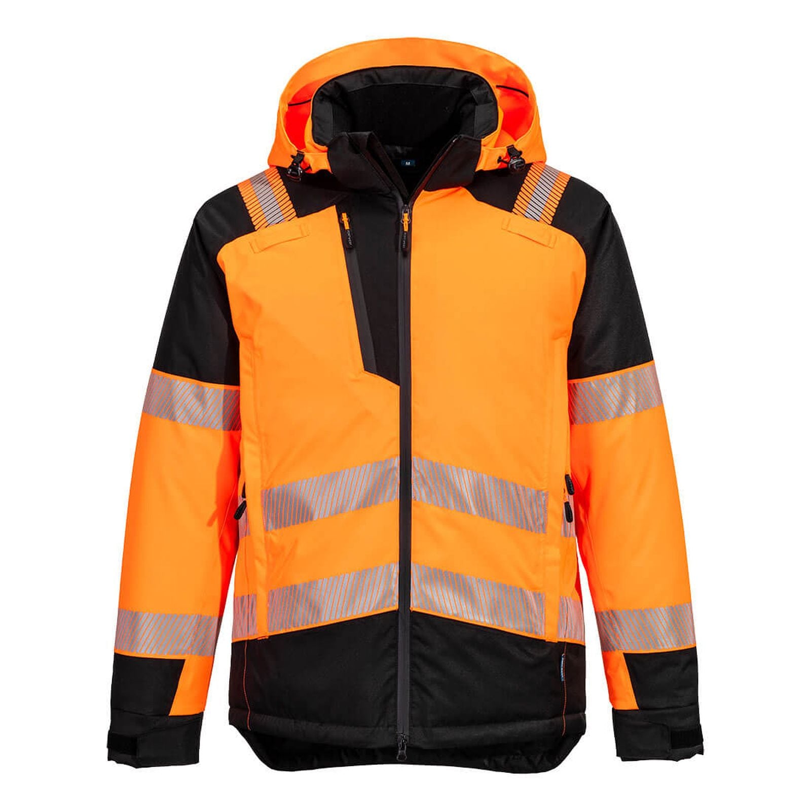 Portwest PW3 Hoge zichtbaarheid Winterjack T160 Hi-Vis oranje-zwart(OB)