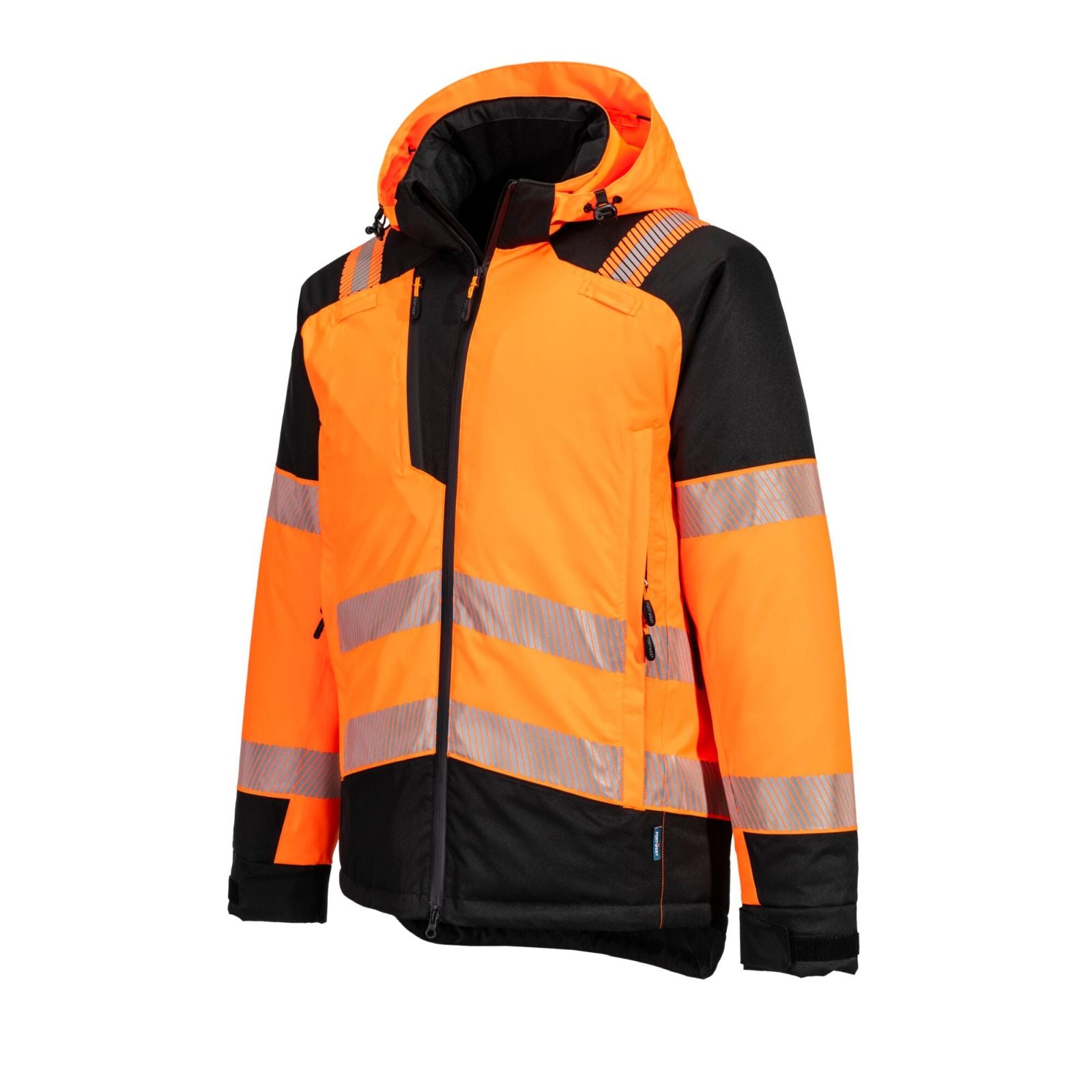 Portwest PW3 Hoge zichtbaarheid Winterjack T160 Hi-Vis oranje-zwart(OB)