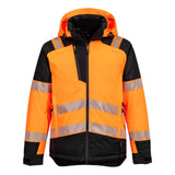 Portwest PW3 Hoge zichtbaarheid Winterjack T160 Hi-Vis oranje-zwart(OB)