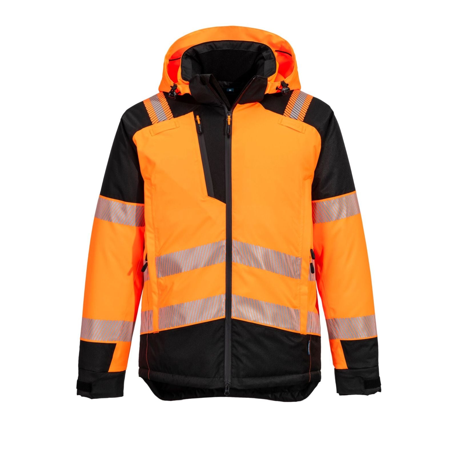 Portwest PW3 Hoge zichtbaarheid Winterjack T160 Hi-Vis oranje-zwart(OB)