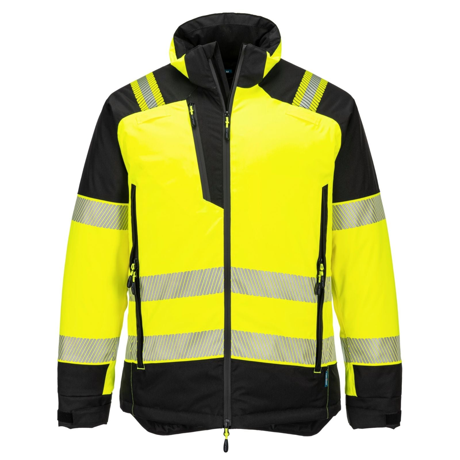 Portwest PW3 Hoge zichtbaarheid Winterjack T160 Hi-Vis geel-zwart(YB)