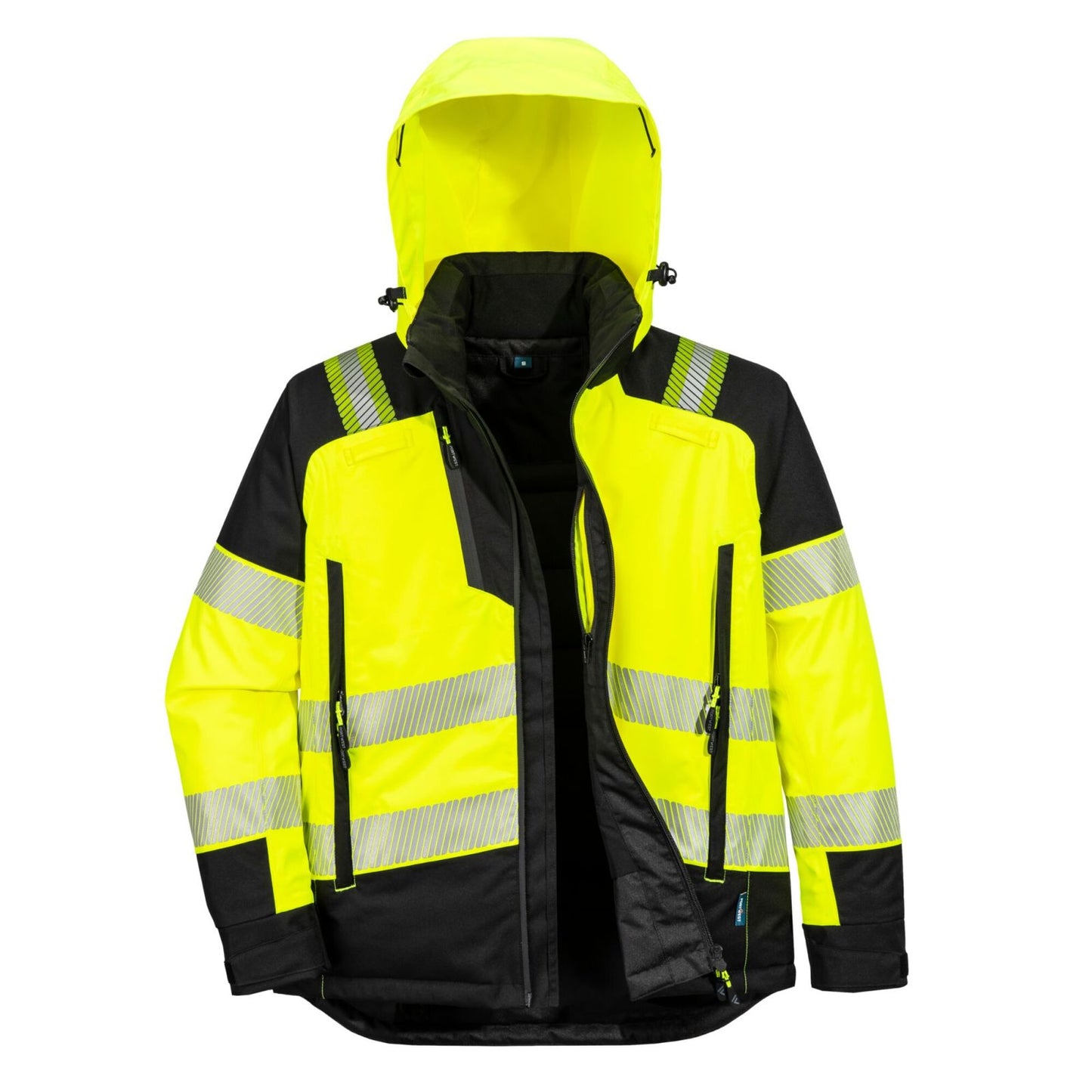Portwest PW3 Hoge zichtbaarheid Winterjack T162 Hi-Vis Dames geel-zwart(YB)