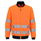 Portwest PW3 Hoge zichtbaarheid Werkjas T164 Hi-Vis mesh paneel oranje-marineblauw(ON)