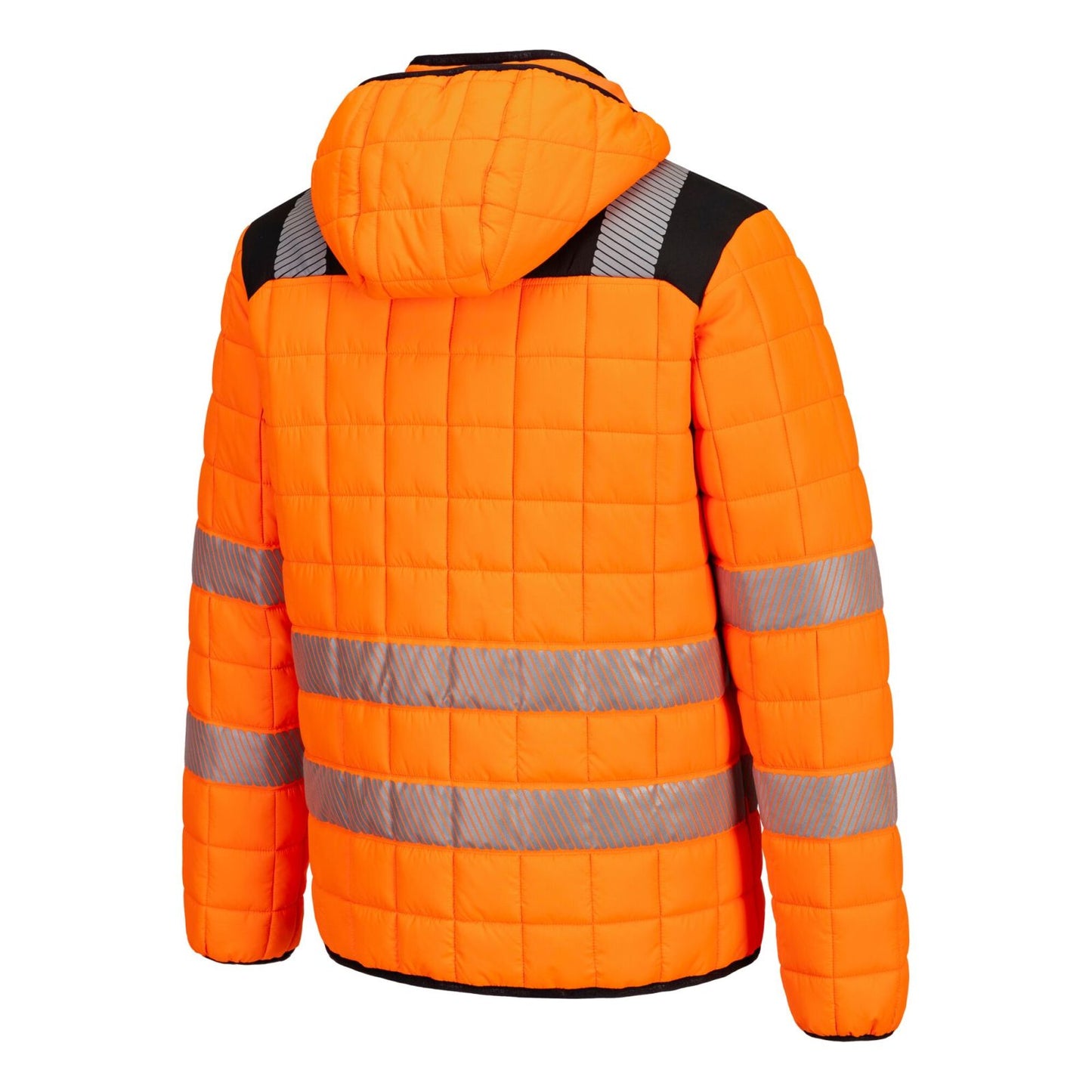 Portwest PW3 Hoge zichtbaarheid Jack T165 Hi-Vis square baffle oranje-zwart(OB)