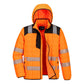 Portwest PW3 Hoge zichtbaarheid Jack T165 Hi-Vis square baffle oranje-zwart(OB)
