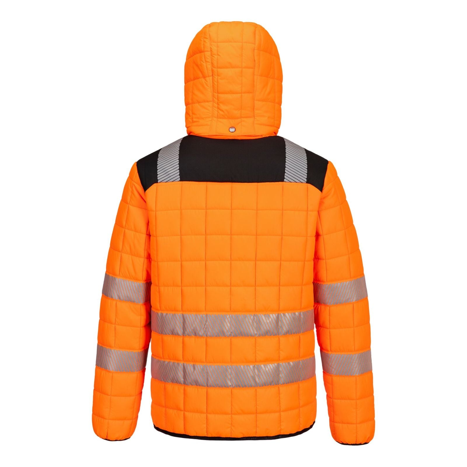 Portwest PW3 Hoge zichtbaarheid Jack T165 Hi-Vis square baffle oranje-zwart(OB)
