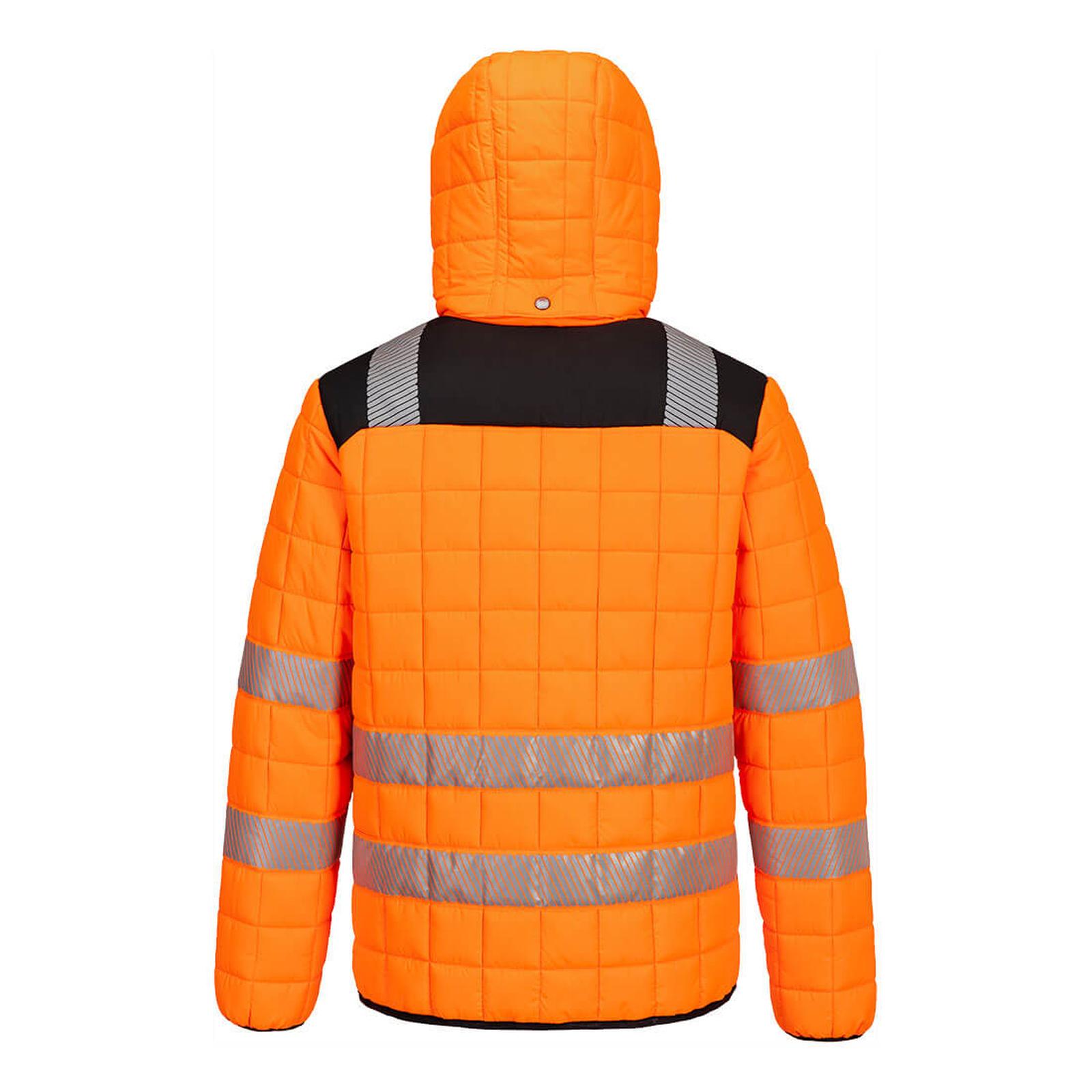Portwest PW3 Hoge zichtbaarheid Jack T165 Hi-Vis square baffle oranje-zwart(OB)