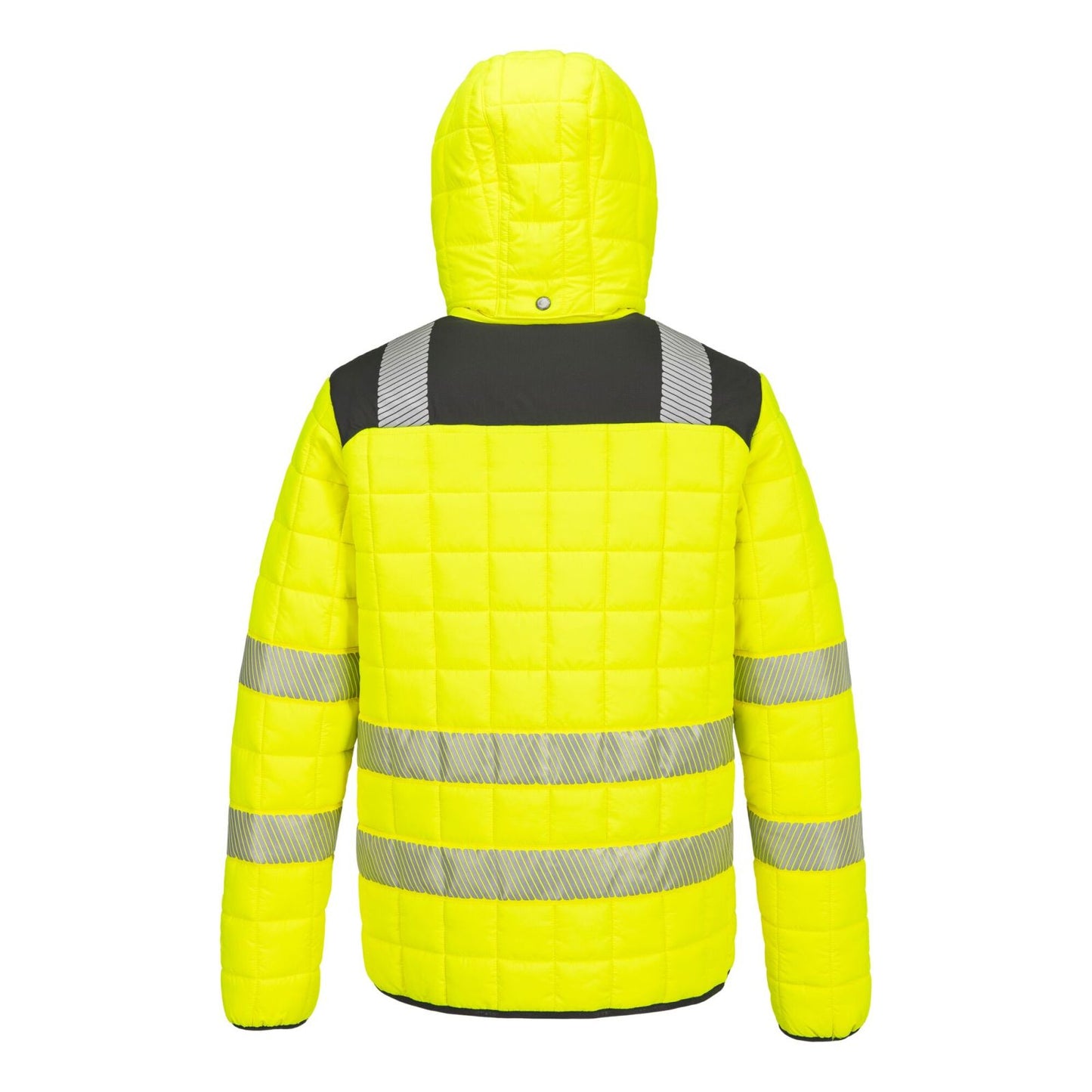 Portwest PW3 Hoge zichtbaarheid Jack T165 Hi-Vis square baffle geel-zwart(YB)