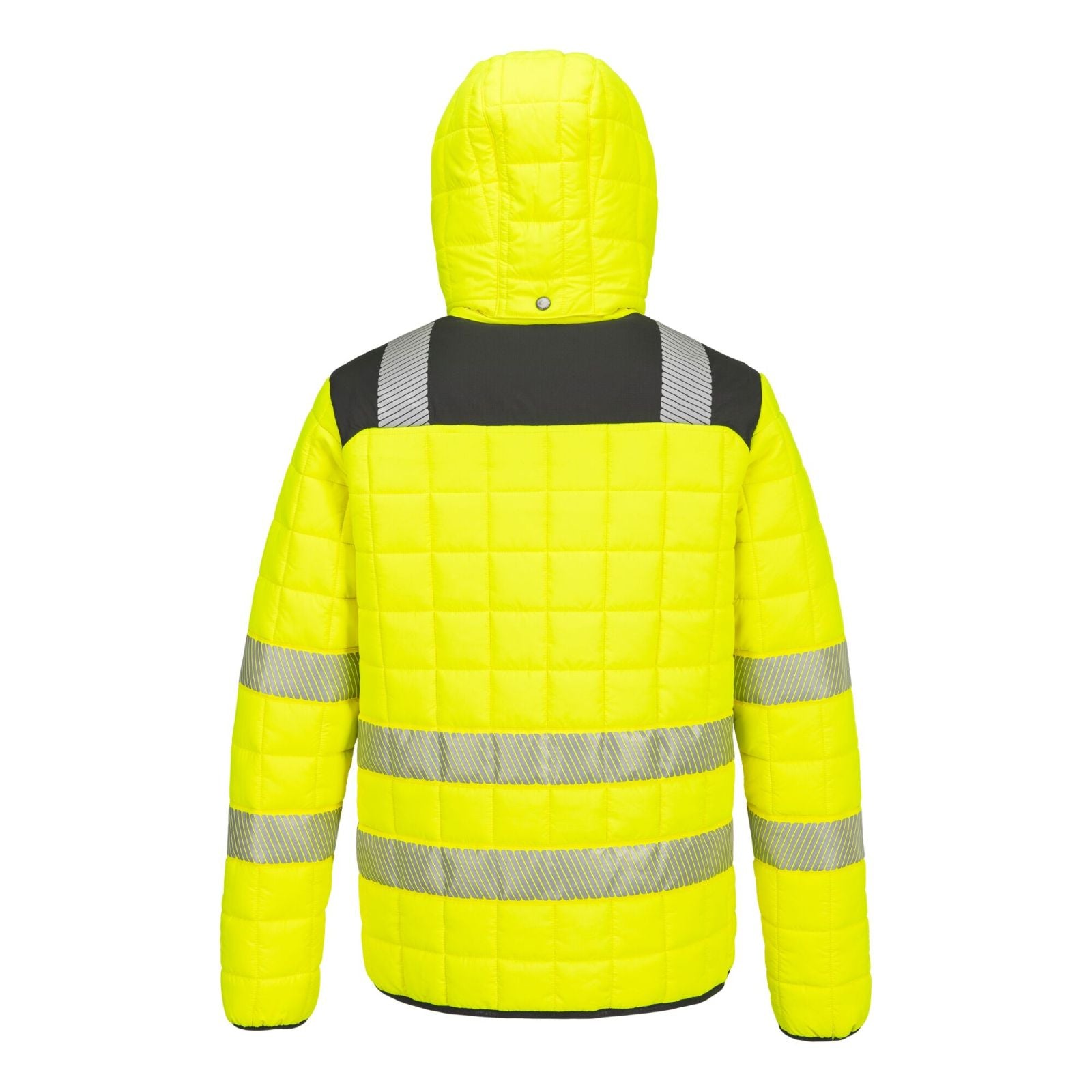 Portwest PW3 Hoge zichtbaarheid Jack T165 Hi-Vis square baffle geel-zwart(YB)
