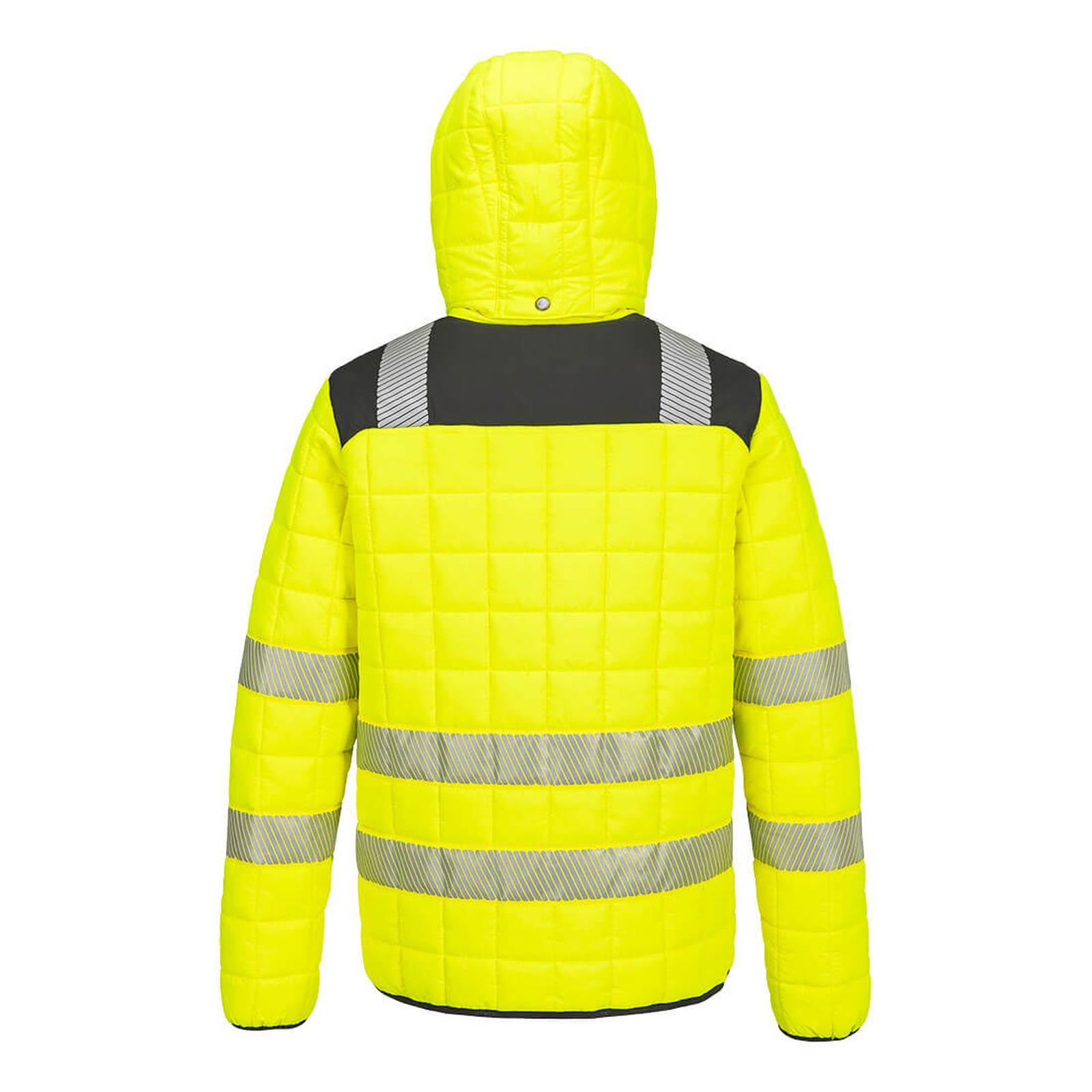 Portwest PW3 Hoge zichtbaarheid Jack T165 Hi-Vis square baffle geel-zwart(YB)