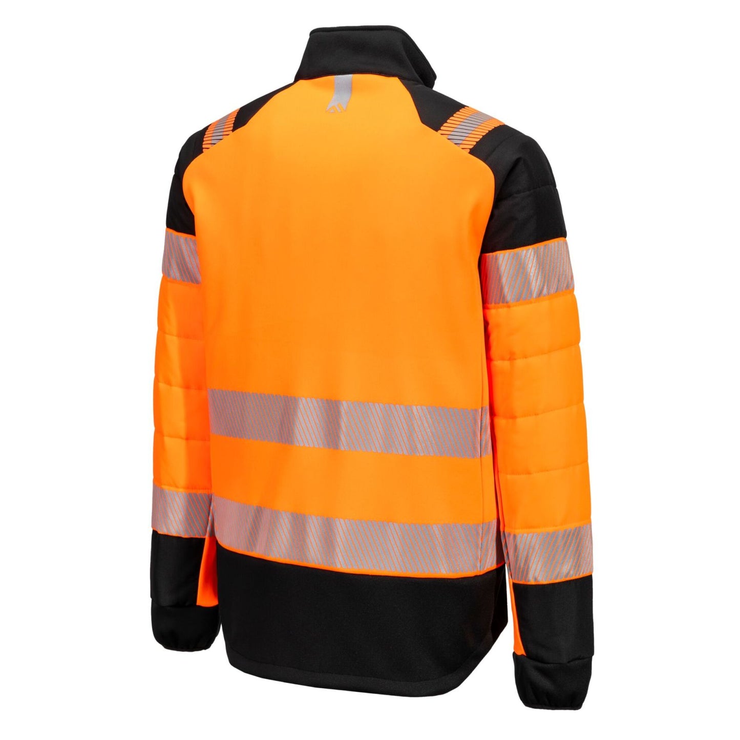 Portwest PW3 Hoge zichtbaarheid Jack T170 baffle Hi-Vis hybride winddicht waterafstotend oranje-zwart(OB)