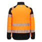 Portwest PW3 Hoge zichtbaarheid Jack T170 baffle Hi-Vis hybride winddicht waterafstotend oranje-zwart(OB)