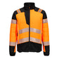 Portwest PW3 Hoge zichtbaarheid Jack T170 baffle Hi-Vis hybride winddicht waterafstotend oranje-zwart(OB)