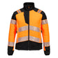 Portwest PW3 Hoge zichtbaarheid Jack T171 baffle Hi-Vis hybride winddicht waterafstotend dames oranje-zwart(OB)