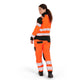 Portwest PW3 Hoge zichtbaarheid Jack T171 baffle Hi-Vis hybride winddicht waterafstotend dames oranje-zwart(OB)