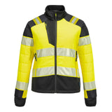Portwest PW3 Hoge zichtbaarheid Jack T171 baffle Hi-Vis hybride winddicht waterafstotend dames geel-zwart(YB)