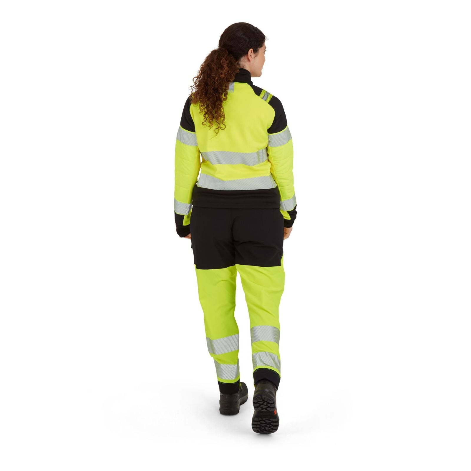 Portwest PW3 Hoge zichtbaarheid Jack T171 baffle Hi-Vis hybride winddicht waterafstotend dames geel-zwart(YB)