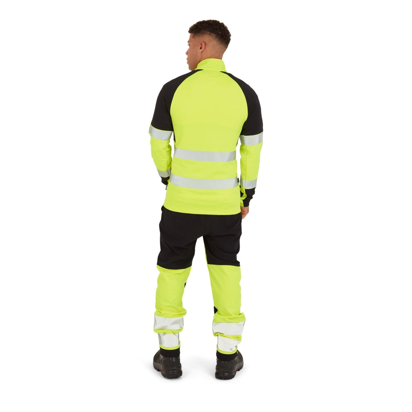 Portwest PW3 Hoge zichtbaarheid Sweatshirt T172 Hi-Vis 1/4 rits geel-zwart(YB)