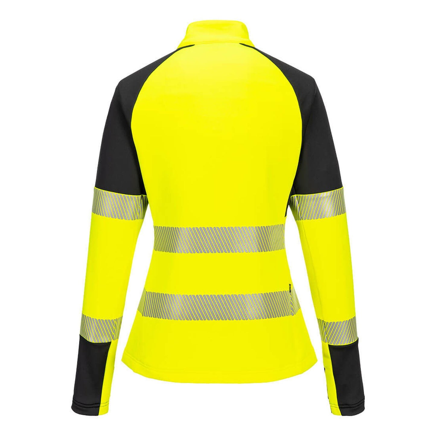 Portwest PW3 Hoge zichtbaarheid Sweatshirt T173 Hi-Vis 1/4 rits dames geel-zwart(YB)