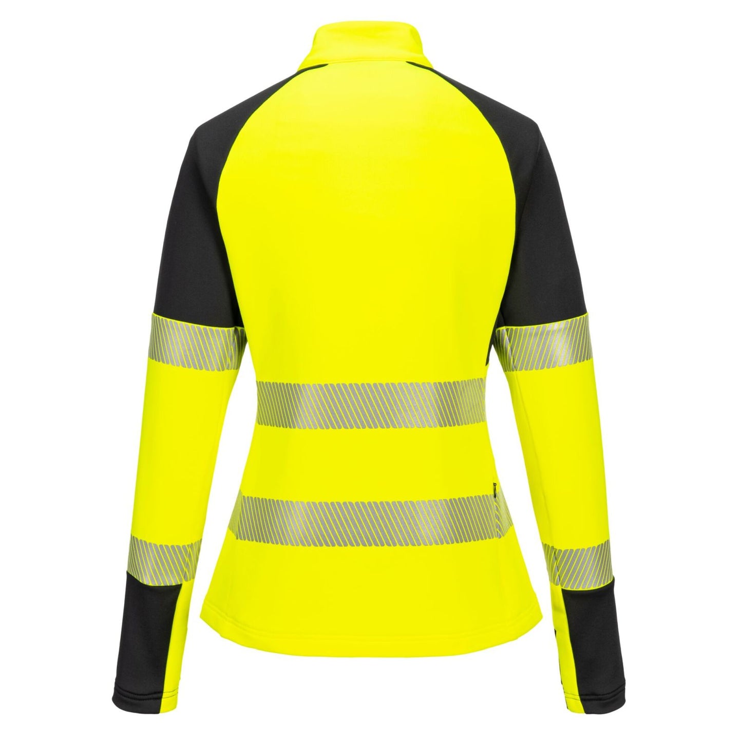 Portwest PW3 Hoge zichtbaarheid Sweatshirt T173 Hi-Vis 1/4 rits dames geel-zwart(YB)