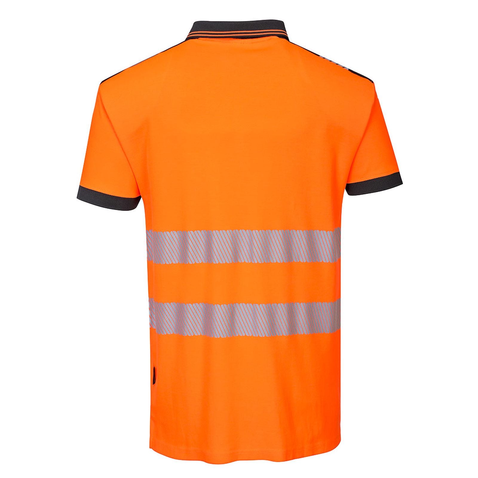 Portwest PW3 Poloshirts T180 oranje-zwart(OB)