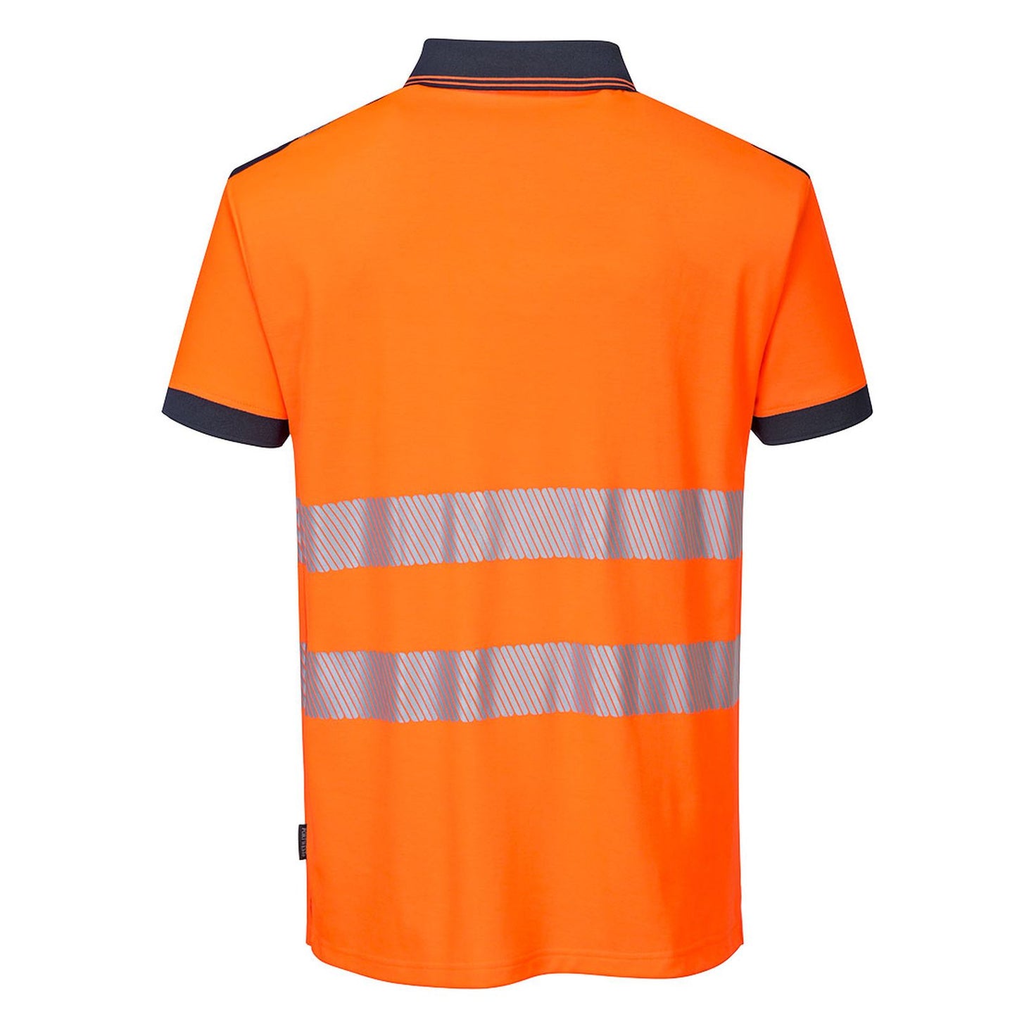 Portwest PW3 Poloshirts T180 oranje-marineblauw(ON)