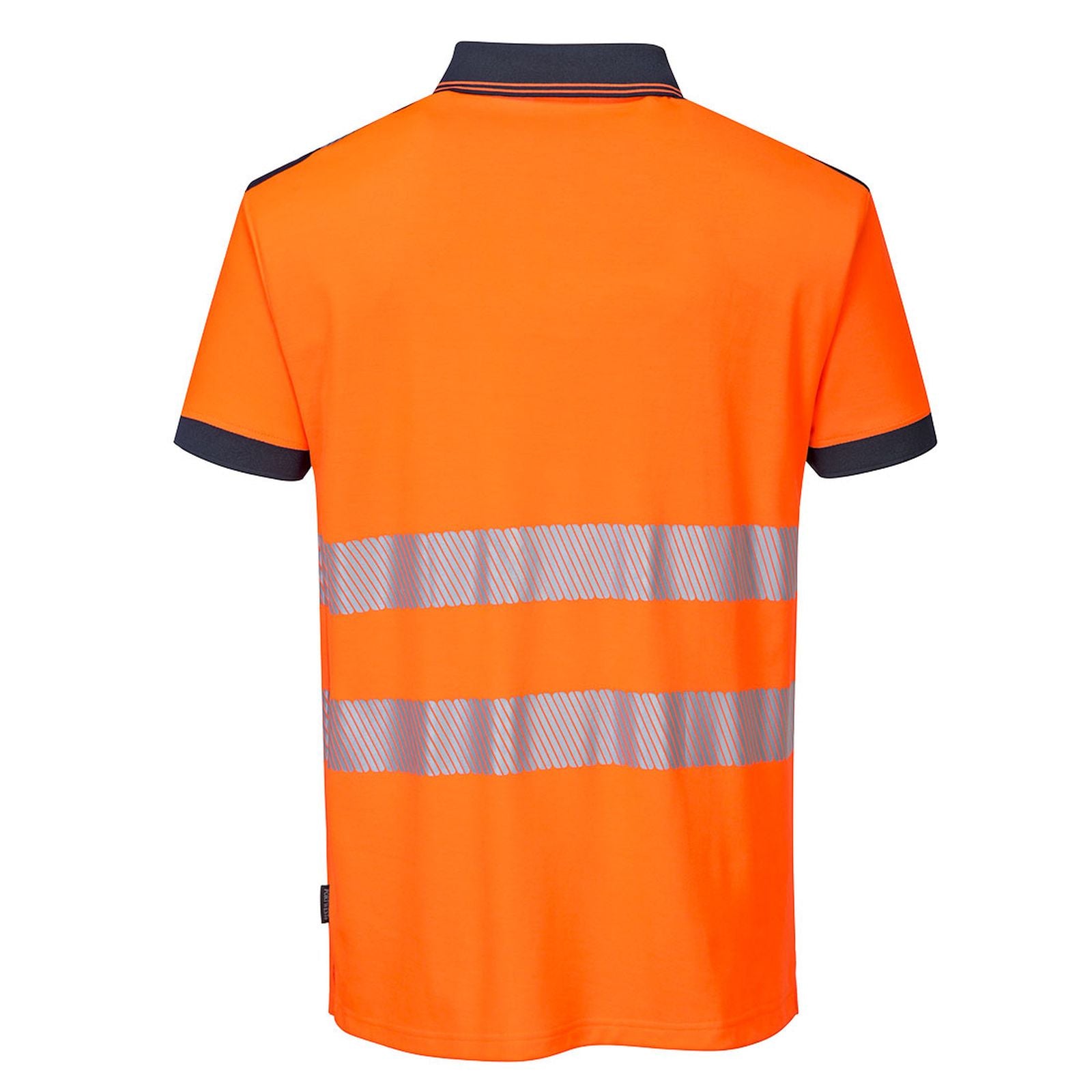 Portwest PW3 Poloshirts T180 oranje-marineblauw(ON)