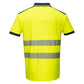 Portwest PW3 Poloshirts T180 geel-marineblauw(YN)