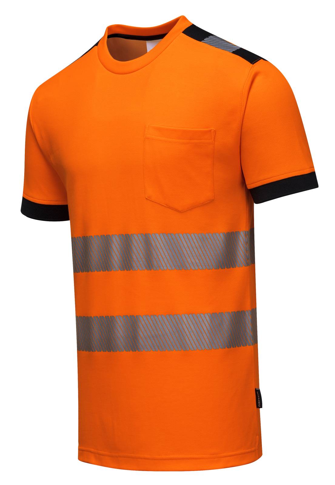 Portwest PW3 T-shirts T181 HiVis UPF35+ UV oranje-zwart(OB)
