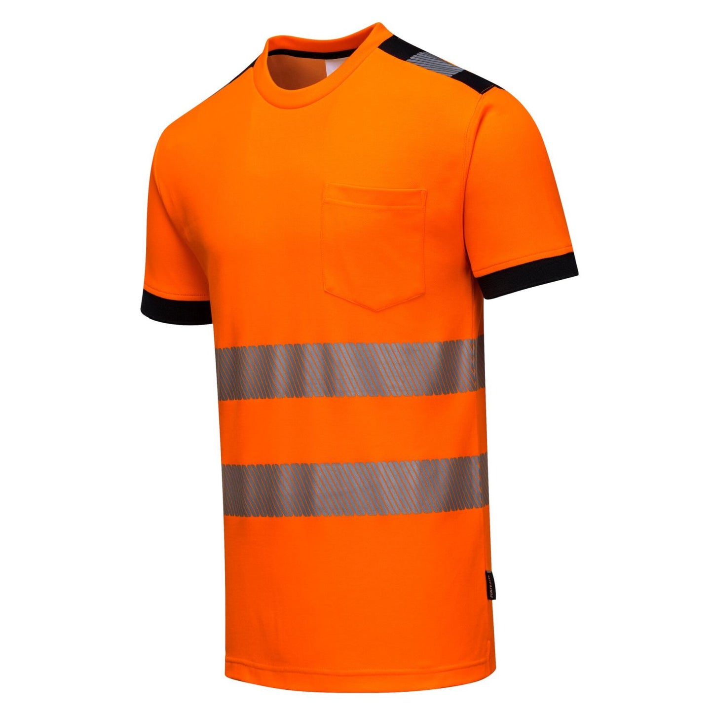 Portwest PW3 T-shirts T181 HiVis UPF35+ UV oranje-zwart(OB)