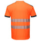 Portwest PW3 T-shirts T181 HiVis UPF35+ UV oranje-marineblauw(ON)