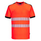 Portwest PW3 T-shirt T181 rood-zwart(RB)