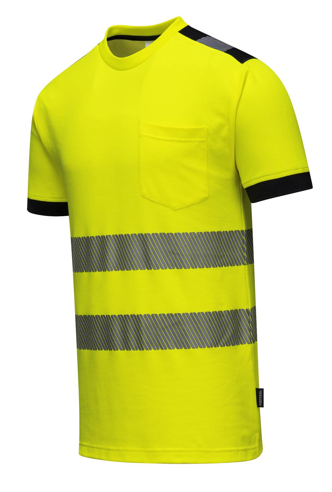 Portwest PW3 T-shirts T181 HiVis UPF35+ UV geel-zwart(YB)