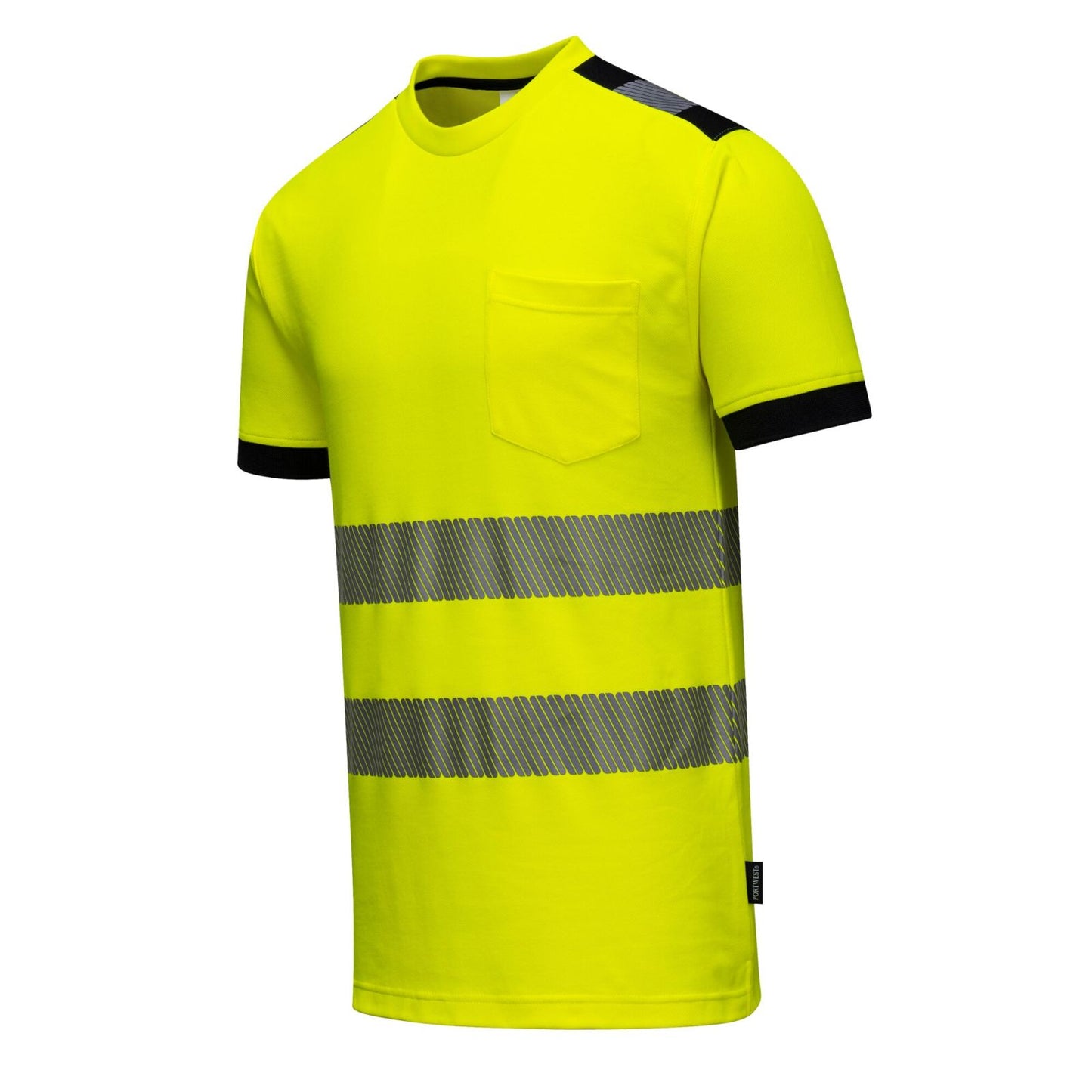Portwest PW3 T-shirts T181 HiVis UPF35+ UV geel-zwart(YB)