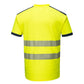 Portwest PW3 T-shirts T181 HiVis UPF35+ UV geel-marineblauw(YN)