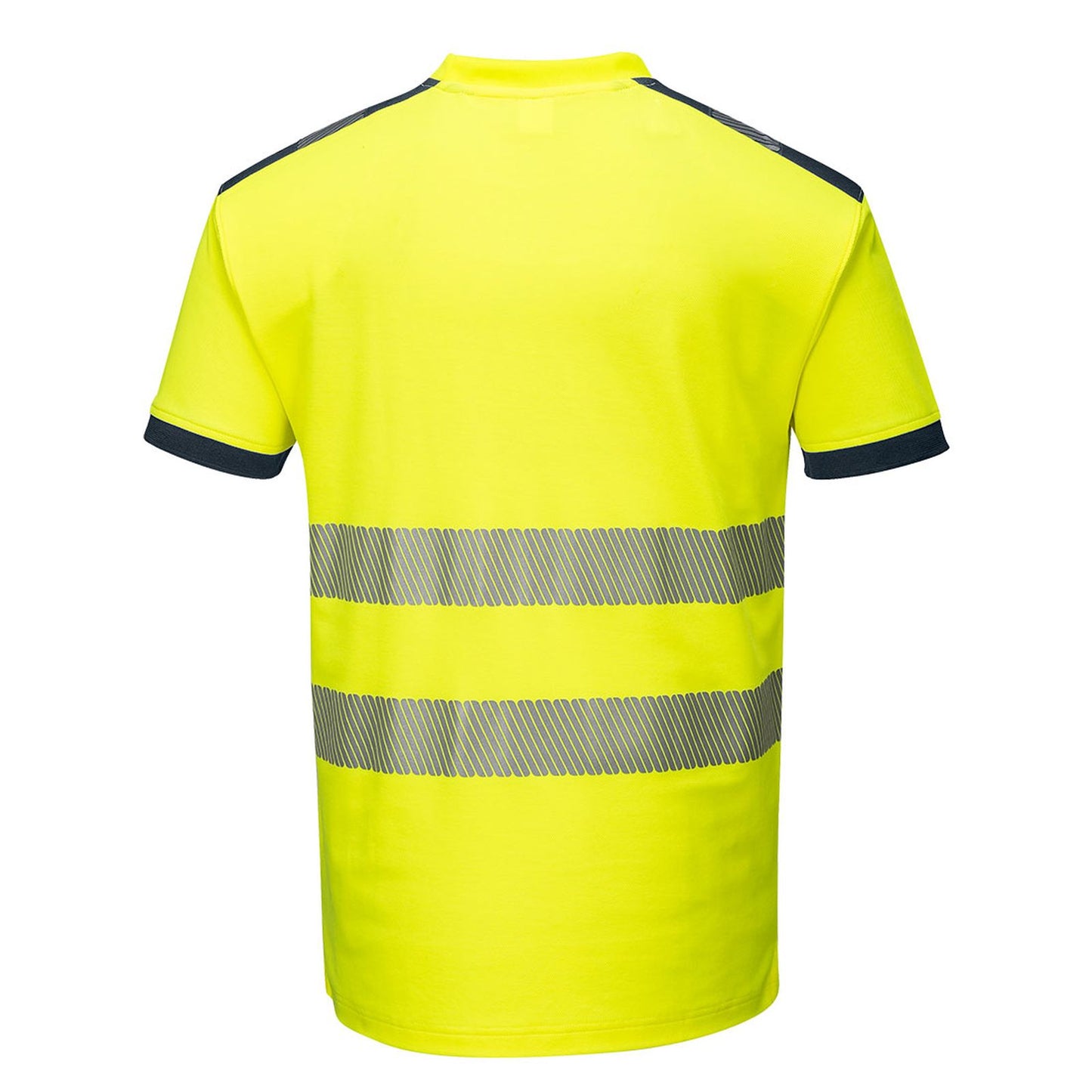 Portwest PW3 T-shirts T181 HiVis UPF35+ UV geel-marineblauw(YN)