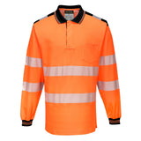 Portwest PW3 Poloshirts T184 oranje-zwart(OB)