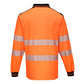 Portwest PW3 Poloshirts T184 oranje-zwart(OB)