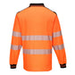 Portwest PW3 Poloshirts T184 oranje-zwart(OB)