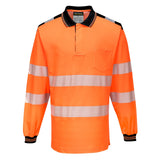 Portwest PW3 Poloshirts T184 oranje-zwart(OB)