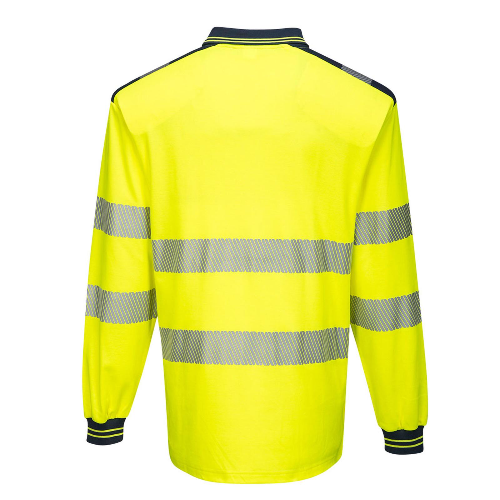 Portwest PW3 Poloshirts T184 geel-marineblauw(YN)