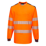 Portwest PW3 T-shirts T185 oranje-marineblauw(ON)