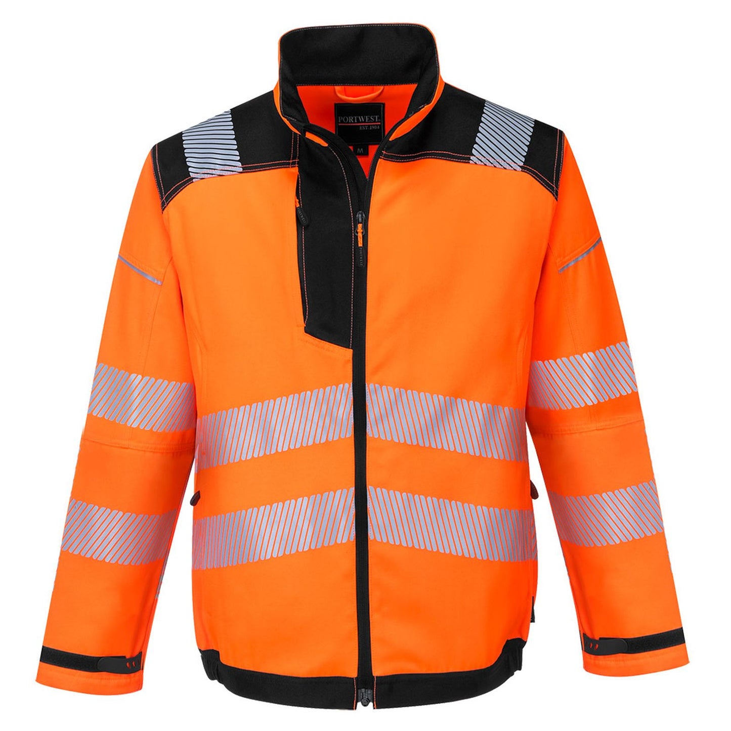 Portwest PW3 Jassen T500 HiVis UPF50+ UV oranje-zwart(OB)