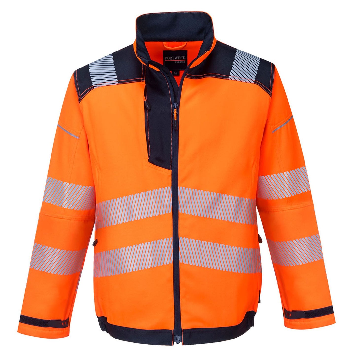Portwest PW3 Jassen T500 HiVis UPF50+ UV oranje-marineblauw(ON)