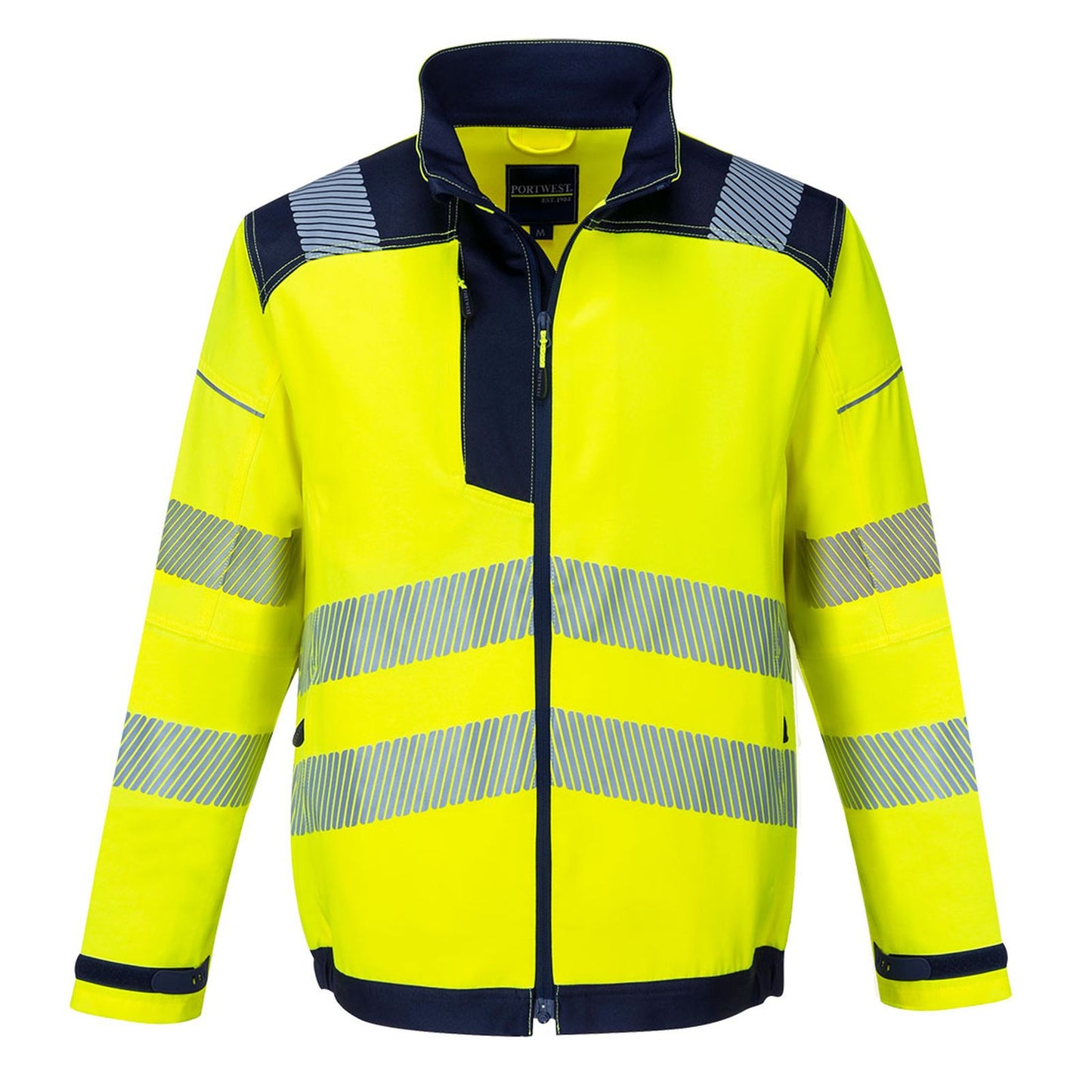 Portwest PW3 Jassen T500 HiVis UPF50+ UV geel-marineblauw(YN)