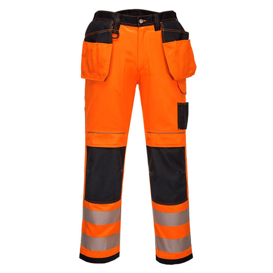Portwest PW3 Broeken T501 HiVis UPF50+ UV oranje-zwart(OB)