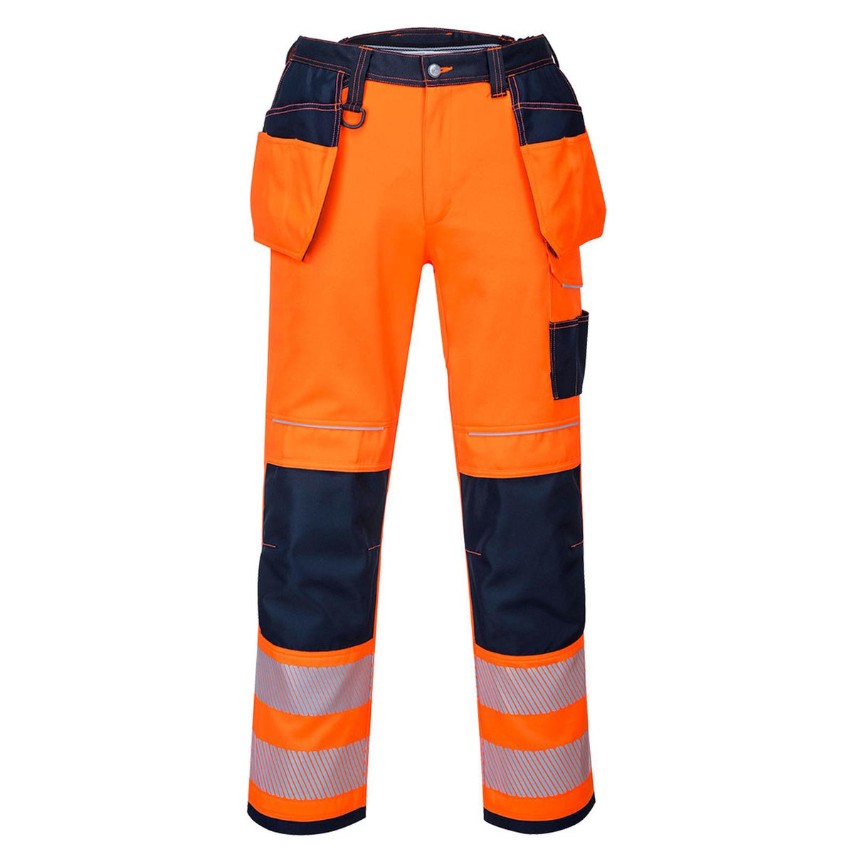 Portwest PW3 Broeken T501 HiVis UPF50+ UV oranje-marineblauw(ON)