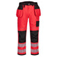 Portwest PW3 Broeken T501 rood-zwart(RB)