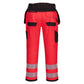 Portwest PW3 Broeken T501 rood-zwart(RB)