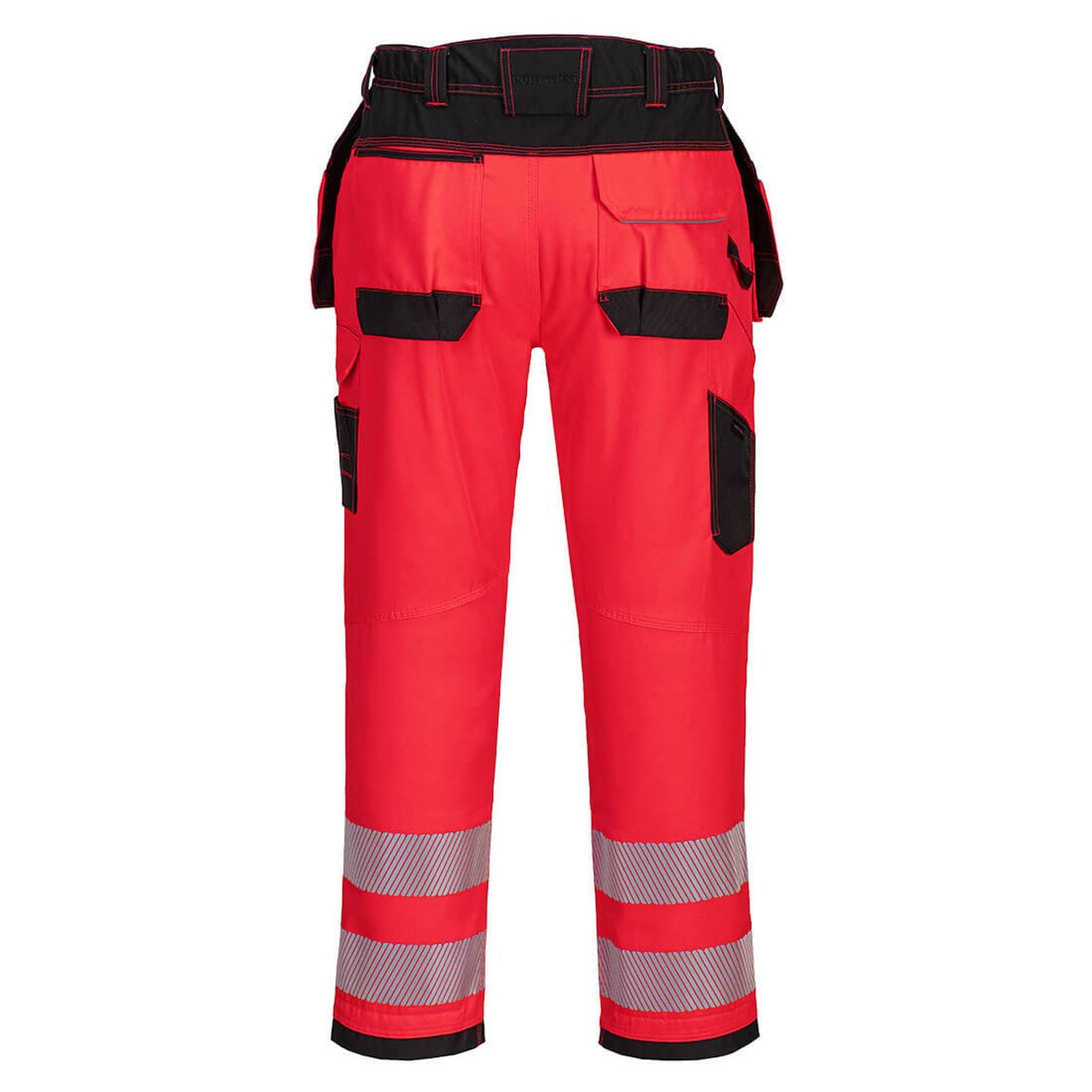 Portwest PW3 Broeken T501 rood-zwart(RB)